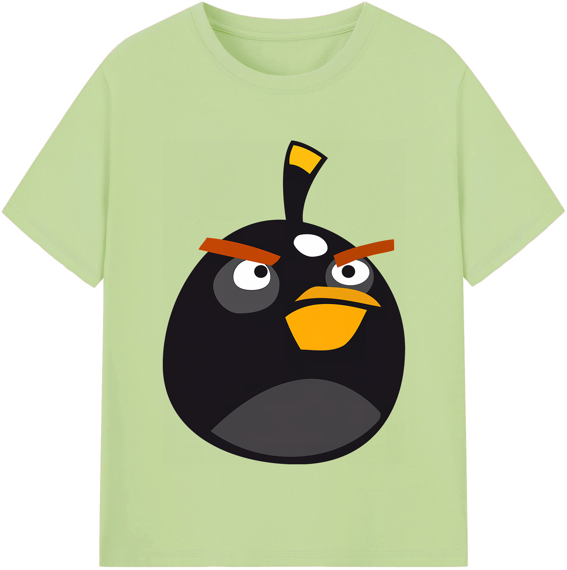 （画像用） Angry Birds アングリーバード 綿100％半袖Tシャツ（フロントプリント）